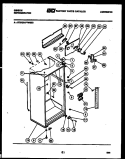 CABINET PARTS Diagram and Parts List for RD21F7WS3B  Gibson Refrigerator