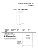 COVER Diagram and Parts List for F82U20F3W2  Frigidaire Freezer