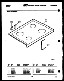 COOKTOP PARTS Diagram and Parts List for CEC3S5WSAE  Gibson Range