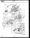 ICE MAKER AND INSTALLATION PARTS Diagram and Parts List for FRT24WRAB0  Frigidaire Refrigerator