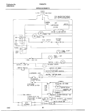 WIRING SCHEMATIC Diagram and Parts List for FRS23ZTJW1  Frigidaire Refrigerator