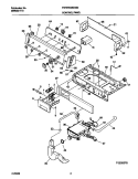 CONTROL PANEL Diagram and Parts List for FWTR549GG  Frigidaire Washer