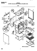 BODY Diagram and Parts List for MFF351BCWC  Frigidaire Range