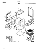 BODY Diagram and Parts List for MEF303PCWF  Frigidaire Range