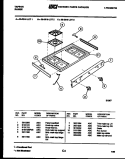 COOKTOP PARTS Diagram and Parts List for 30-2518-00-03  Tappan Range