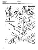 BURNER Diagram and Parts List for MGF354CFSA  Frigidaire Range