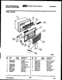 CABINET PARTS Diagram and Parts List for AS186N2K1  Frigidaire Air Conditioner