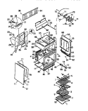 BODY, SIDE PANELS Diagram and Parts List for KF560GDV3  Frigidaire Range