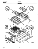 TOP / DRAWER Diagram and Parts List for TGO336BFDB  Tappan Range