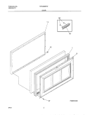 DOOR Diagram and Parts List for MFC09M3FW3  Frigidaire Freezer