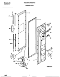 FREEZER DOOR Diagram and Parts List for F45WP24CW0  Frigidaire Refrigerator