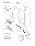 CABINET Diagram and Parts List for GFU21M6AW7  Gibson Freezer