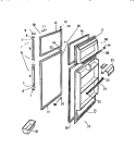 DOOR Diagram and Parts List for RT146GCW1  Frigidaire Refrigerator