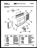 WINDOW MOUNTING PARTS Diagram and Parts List for A06LE2K1  Frigidaire Air Conditioner