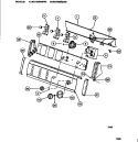 CONSOLE & CONTROLS Diagram and Parts List for WA7200AWW3  Frigidaire Washer