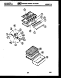 SHELVES Diagram and Parts List for TPK140EN0D  Kelvinator Refrigerator
