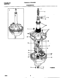 TRANSMISSION Diagram and Parts List for FWX445LBS4  Frigidaire Washer