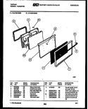 DOOR PARTS Diagram and Parts List for 31-2759-00-03  Tappan Range