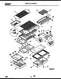 SHELVES AND SUPPORTS Diagram and Parts List for FPGC21TAL2  Frigidaire Refrigerator