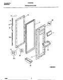 REFRIGERATOR DOOR Diagram and Parts List for FRS26WNCW1  Frigidaire Refrigerator