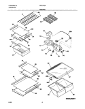 SHELVES Diagram and Parts List for FRT21P5AQ3  Frigidaire Refrigerator