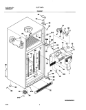 CABINET Diagram and Parts List for GLRT184RAQ4  Frigidaire Refrigerator