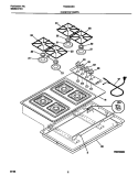 COOKTOP PARTS Diagram and Parts List for TGC3X4XCC1  Tappan Cooktop