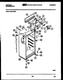 CABINET PARTS Diagram and Parts List for GTN175HH2  Uni Refrigerator