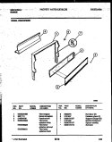 BACKGUARD Diagram and Parts List for CE301SP2D1  Frigidaire Range
