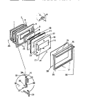 DOOR Diagram and Parts List for KS970GKD1  Frigidaire Range
