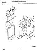 DOORS Diagram and Parts List for MRT13CREW2  Frigidaire Refrigerator