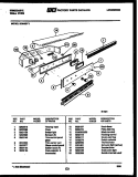 CONTROL PANEL Diagram and Parts List for RG94BFB1  Frigidaire Wall Oven