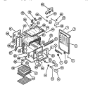 BODY Diagram and Parts List for R2000LL1  Frigidaire Wall Oven
