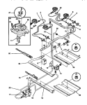 BURNER Diagram and Parts List for TGF356BCWA  Tappan Range