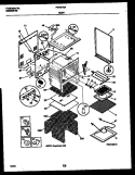 BODY PARTS Diagram and Parts List for FEF377BADA  Frigidaire Range