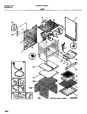 BODY Diagram and Parts List for 30-3863-23-02  Tappan Range
