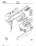 BACKGUARD Diagram and Parts List for TEF367CCSC  Tappan Range