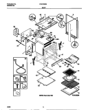 BODY Diagram and Parts List for FGF378WCCD  Frigidaire Range