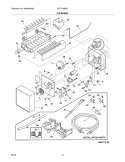 ICE MAKER Diagram and Parts List for GLRT188WDK2  Frigidaire Refrigerator