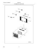 RECOMMENDED SPARE PARTS Diagram and Parts List for CAE6MR410A13  Crosley Air Conditioner