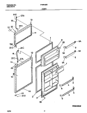 DOOR Diagram and Parts List for F44R18SKW0  Frigidaire Refrigerator