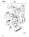 CABINET Diagram and Parts List for FRT26XGCD0  Frigidaire Refrigerator