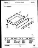 DRAWER PARTS Diagram and Parts List for FES300WAW1  Frigidaire Range