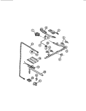 BURNERS Diagram and Parts List for CGC4M6DXF  Gibson Range