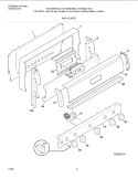 BACKGUARD Diagram and Parts List for TGF336BHWD  Tappan Range