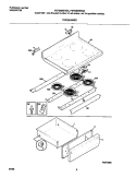TOP / DRAWER Diagram and Parts List for FEF336WHSB  Frigidaire Range