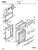 DOOR Diagram and Parts List for MRT18PNGW0  Frigidaire Refrigerator