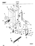 CABINET Diagram and Parts List for GLRSF266JW1  Frigidaire Refrigerator