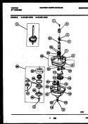 TRANSMISSION PARTS Diagram and Parts List for 46-2651-23-02  Tappan Washer