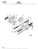 CONTROL PANEL Diagram and Parts List for MDB120RFM0  Frigidaire Dishwasher